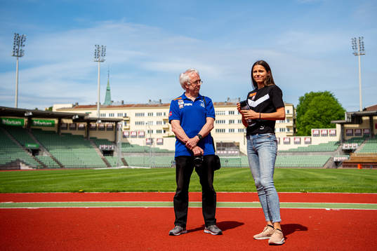 Leif Olav Alnes, coach, and Amalie Iuel
