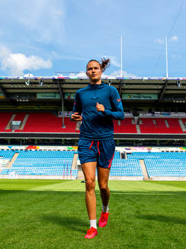 Caroline Graham Hansen of the Norwegian national football
