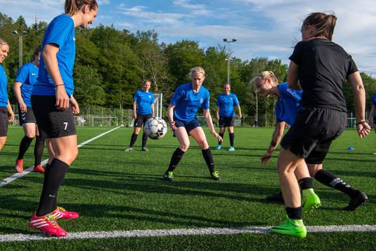 Spelande tränaren Lisa Christensson