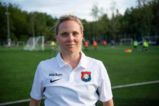 Rebecca Johansson, ansvarig för damverksamheten i Örgryte