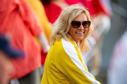Helena Duplantis in the stands