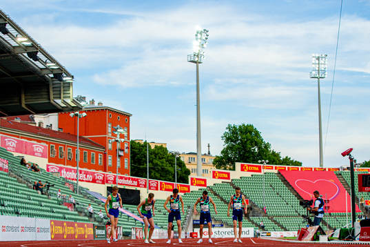 General view of Bislett Stadion while Per Svela, Narve