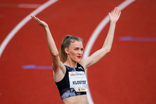 Line Kloster of Norway celebrates