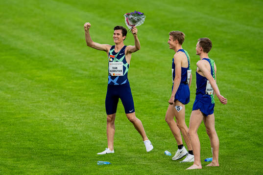 Jakob Ingebrigtsen, Per Svela and Narve Gilje Nordås of
