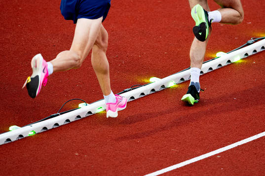 The legs of Sondre Nordstad Moen and Sindre Buraas of
