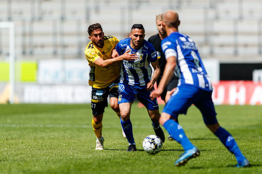 Elfsborgs Frederik Holst och IFK Göteborgs Sargon Abraham