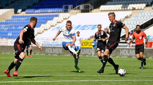 IFK Norrköpings Christoffer Nyman och Kalmars Viktor Elm
