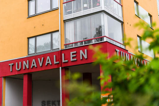 Exteriör av Tunavallen
