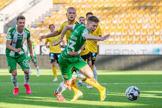 Elfsborgs Simon Strand och Hammarbys Aron Johansson