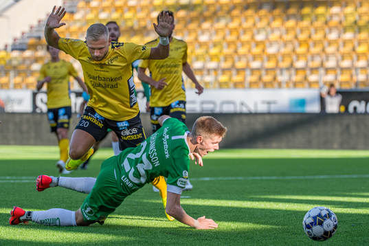 Elfsborgs Simon Strand och Hammarbys Aron Johansson