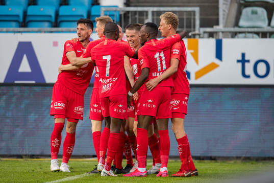 The players of Brann celebrates