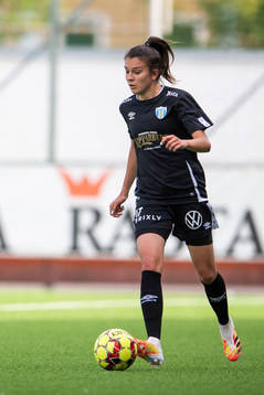 under en träningsmatch mellan Göteborg och Rosengård