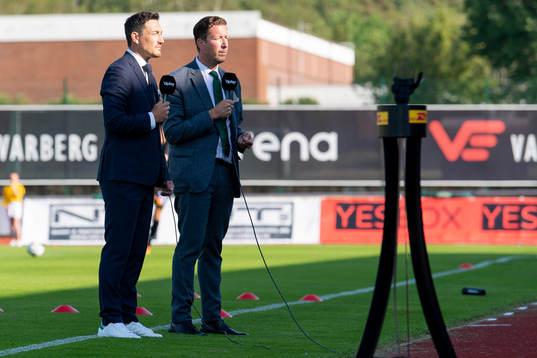 s kommentator Jonas Dahlquist och expertkommentator Stefan