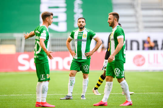 Hammarbys Alexander Kacaniklic , Abdul Khalili och Muamer