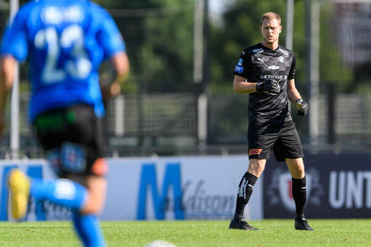 Halmstads målvakt Malkolm Nilsson Säfqvist