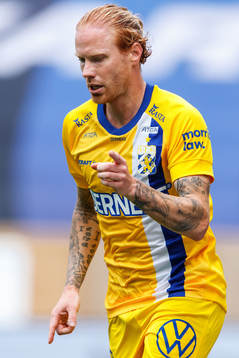 IFK Göteborgs Alexander Farnerud jublar