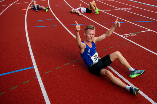 Petter Johansen of Norway celebrates