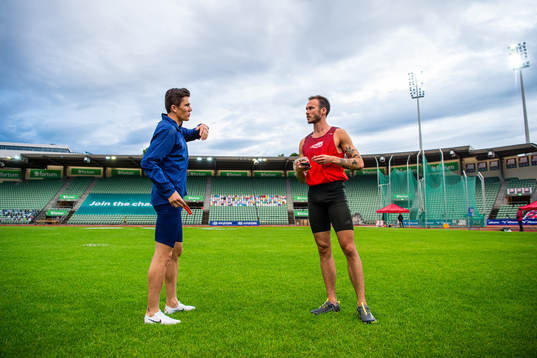 Jakob Ingebrigtsen and Per Andreas Roth