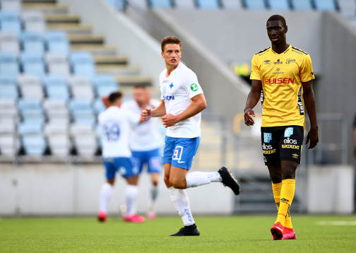 IFK Norrköpings Rasmus Stensbæk Lauritsen jublar