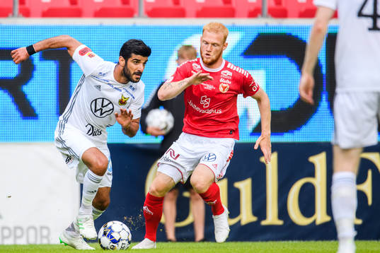 Östersunds Rewan Amin och Kalmars Nils Fröling