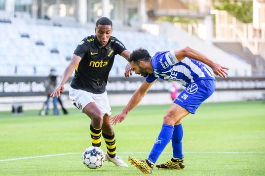 s Paulos Abraham och IFK Göteborgs Mattias Bjärsmyr