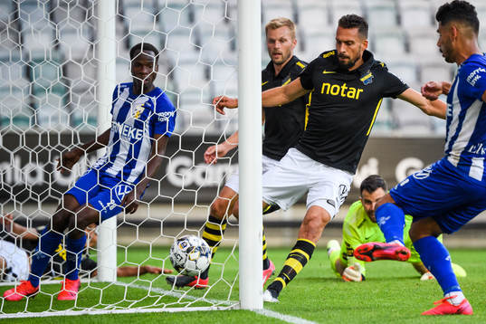 s Panajotis Dimitriadis vid IFK Göteborgs 1-0 mål