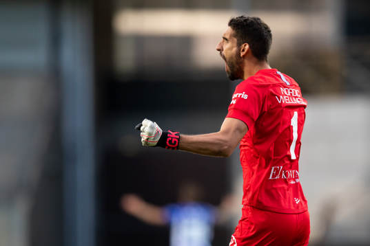 IFK Göteborgs målvakt Ioannis Anestis jublar