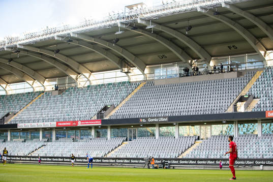 Tomma läktare på Gamla Ullevi
