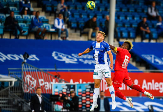 Alexander Ruud Tveter of Sarpsborg and Bismar Acosta of