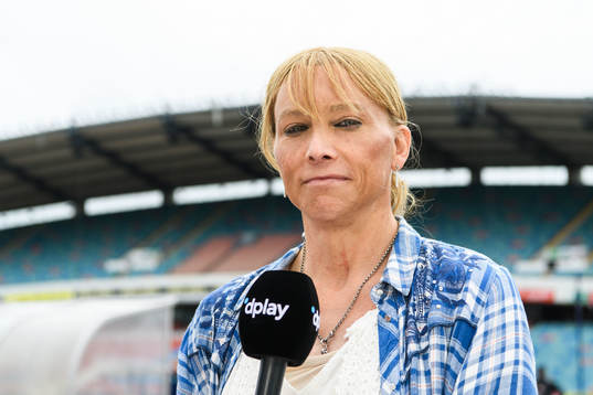 Veronica Eriksson, in the Dplay studio