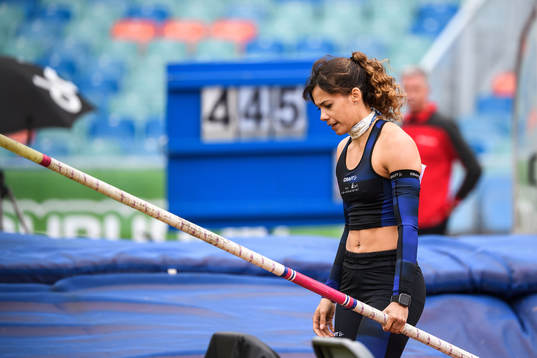 Angelica Bengtsson, Hässelby SK, looks dejected when