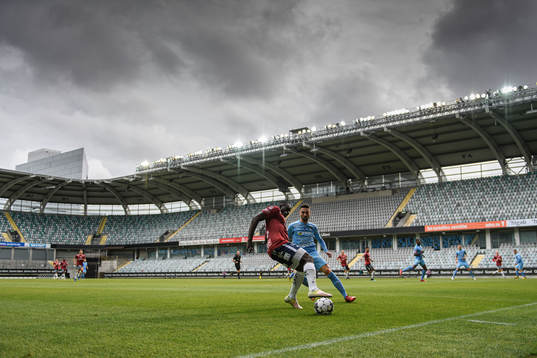 Örgrytes Bubacarr Jobe och AFC Eskilstunas Gabriel Somi