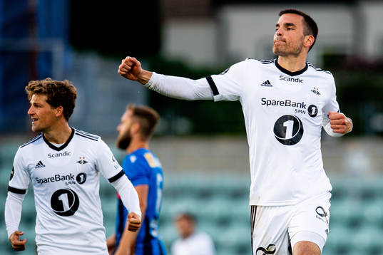 Dino Islamovic of Rosenborg celebrates