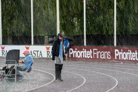 Heavy rain and hail