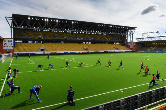 IFK Göteborgs spelare värmer upp