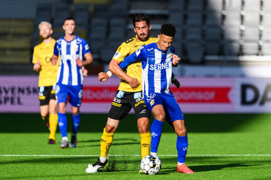 Elfsborgs Frederik Holst och IFK Göteborgs Tobias Sana