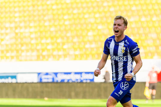 IFK Göteborgs Victor Wernersson jublar