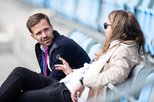 Örgrytes sportchef Igor Krul och klubbchef Niklas Allbäck