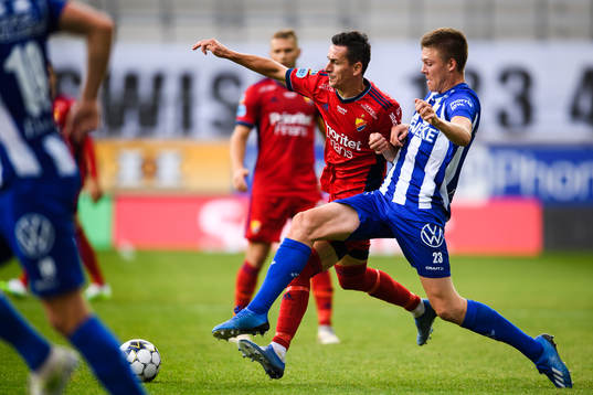 Djurgårdens Haris Radetinac och IFK Göteborgs Emil Holm
