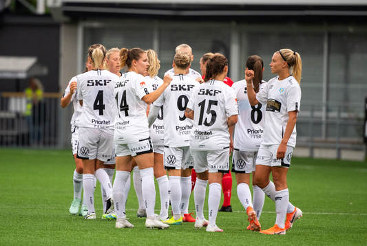 Göteborgs spelare jublar