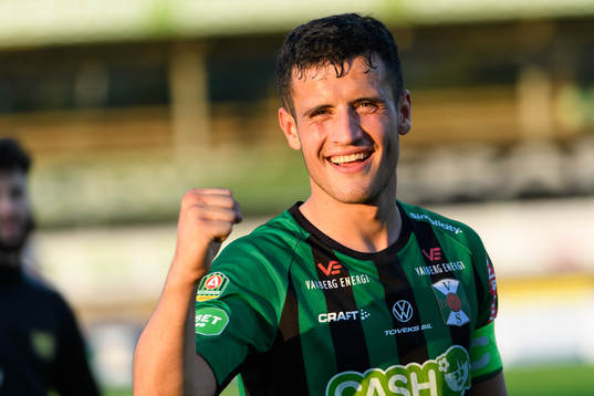 Varbergs Astrit Selmani jublar