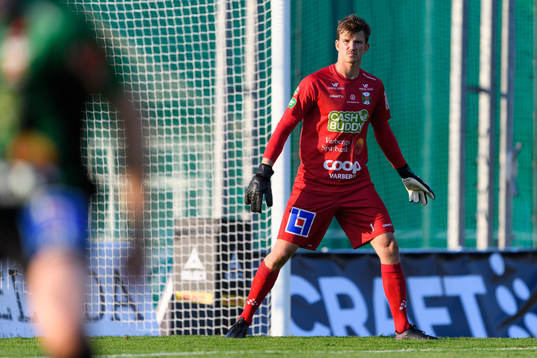Varbergs målvakt August Strömberg