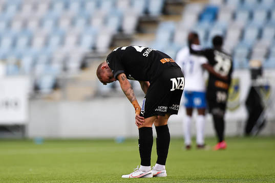 IFK Norrköpings Ísak Bergmann Jóhannesson deppar