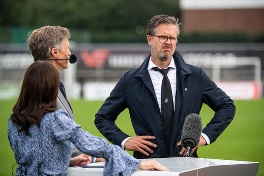 under fotbollsmatchen i Allsvenskan mellan Varberg och AIK