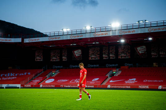 Marcus Mehnert of Brann looks dejected