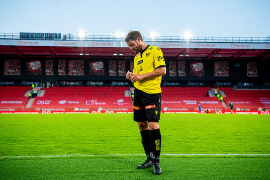 Espen Børufsen of Start looks dejected