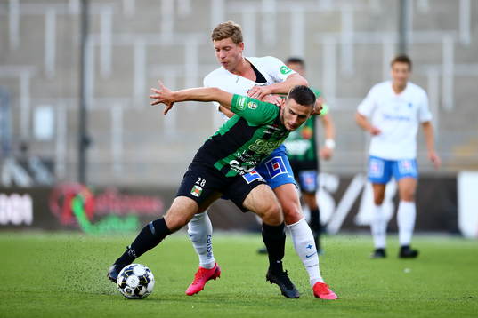 Varbergs Erion Sadiku och IFK Norrköpings Alexander