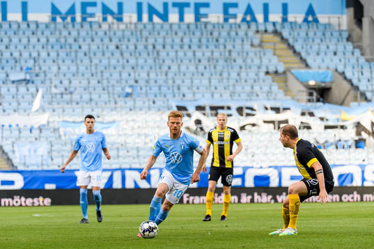 Malmö FFs Anders Christiansen och Hammarbys Darijan Bojanic
