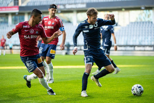 Örgrytes Ailton Almeida och Degerfors Christos Gravius