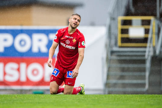 IFK Norrköpings Christoffer Nyman deppar